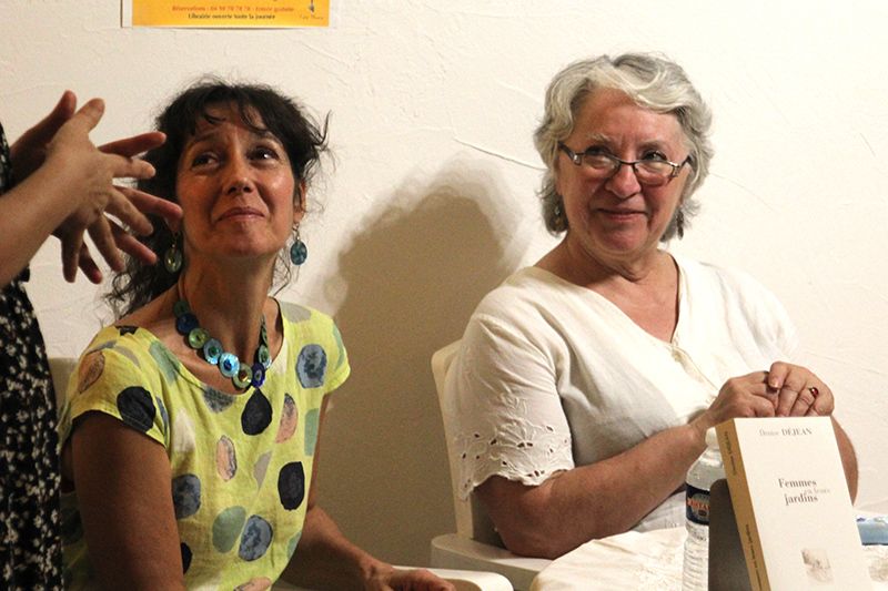 Denise Déjean et Myriam Saligari à la librairie Elan Sud