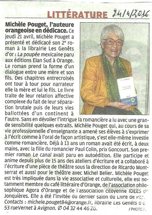 Les dernières dédicaces et les prochains rendez-vous de mai.