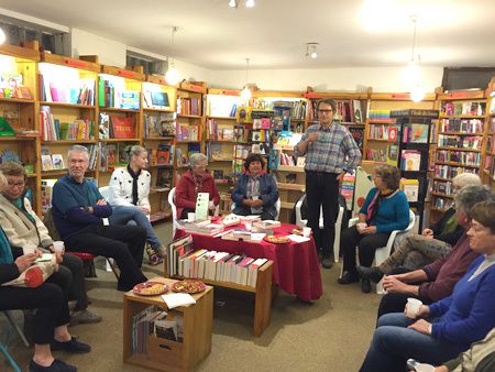 Jean Dherbey en dédicace et Jean-Pierre Cendron en rencontre littéraire à la librairie Mot à mot de Pertuis