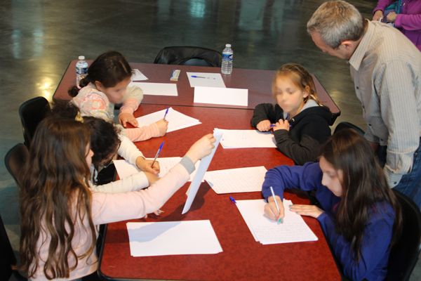 Denise Déjean, Jean Dherbey et Dominique Lin en ateliers et dédicaces