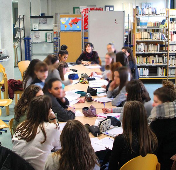 Myriam Saligari à la rencontre des lycéens