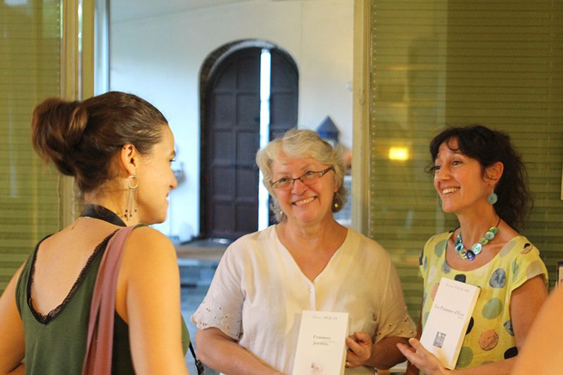 Denise Déjean et Myriam Saligari à la librairie Elan Sud