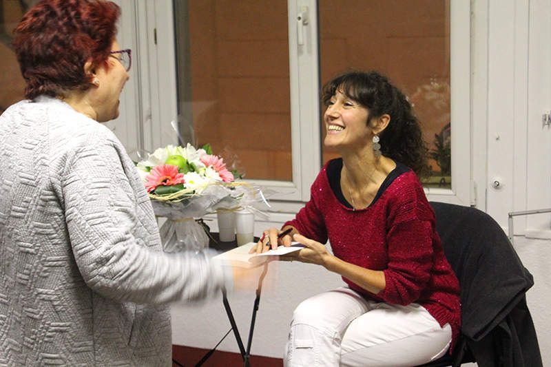 Myriam Saligari présentait la Pomme d'Ève à La Comédie Humaine, Avignon