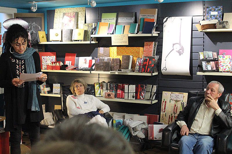 Dominique Lin à la librairie Montfort de Vaison-la-Romaine